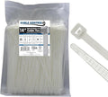 Kable Kontrol Cable Zip Ties Natural White 1000 Pcs 14 Inch, 50 Lbs Tensile by KABLEKONTROL%C2%AE