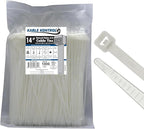 Kable Kontrol Cable Zip Ties Natural White 1000 Pcs 14 Inch, 50 Lbs Tensile by KABLEKONTROL%C2%AE