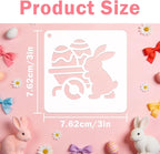 72 PCS 3x3 Inch Easter Stencils - Image 2