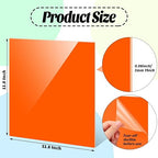 Remerry 24 Pcs 12 x 12 Inch Colored Acrylic Sheets, 12 Colors Opaque Panels - Image 2