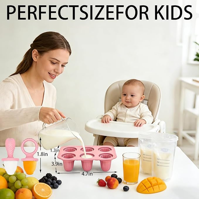 Silicone Baby Popsicle Molds for Teething Relief - Image 6