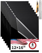 12x16 Black Acrylic Sheet 3mm, Plexiglass Board by Unknown