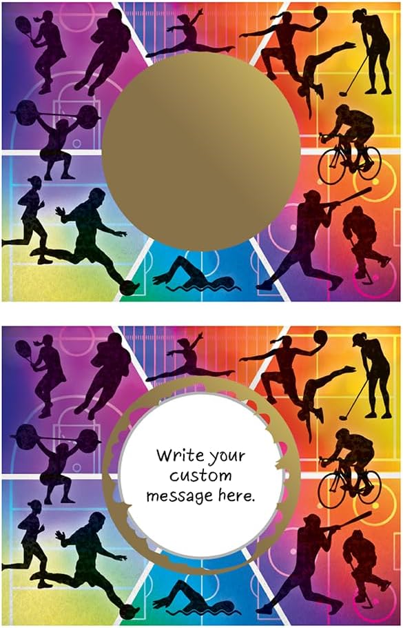 My Scratch Offs Sports Design DIY Scratch Off Cards, 3 x 4 inches, 20 Pack - Image 5