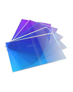 5 Pack Iridescent Acrylic Sheets Translucent Plexiglass Sheet Radiant Colored by Custign