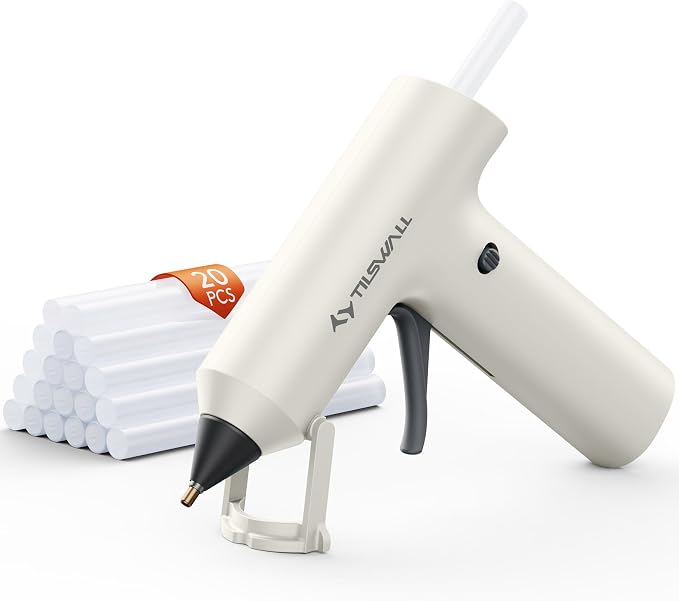 Tilswall Cordless Hot Glue Gun, Fast Preheating by Tilswall