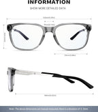 ANYLUV Blue Light Glasses for Men, Lightweight Computer Gaming Glasses - Image 3