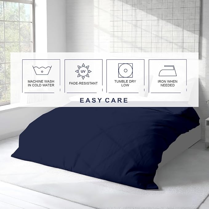 Kotton Culture 3 Pc Duvet Cover King Size Set-100% Egyptian Cotton 600 Thread - Image 6