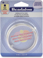 Beadalon German Style Wrapping Wire, 18 Gauge, 4 m / 13 ft by Beadalon