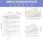 SYKIARIOL Utility Cart with 4 Drawers, 4-Tier Rolling Storage Cart Organizer - Image 3