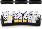 Soulchen Plastic Domino Holders Set of 4 Domino Racks Trays Stands Mexican by Soulchen
