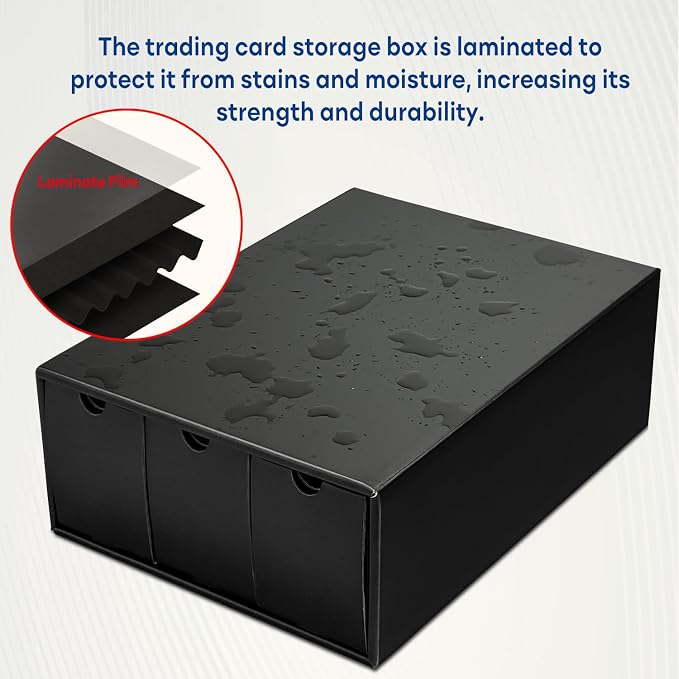 Fageverld Trading Card Storage Box, Collector Cardboard Card Box - Image 3