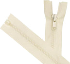 ANPURZII 2PCS #5 27 Inch Beige Separating Jacket Zippers by Unknown