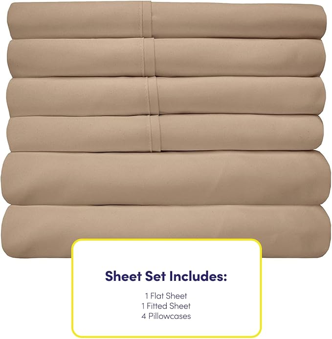 Sweet Home Collection 6 Piece 1500 Supreme Collection Brushed Microfiber Deep - Image 4