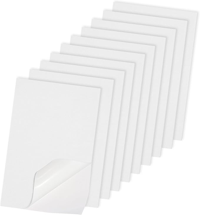 Adhesive Foam Sheets, 7x11.3 Inch Craft Eva Foam Sheets, 2mm Thick 10 Pcs by Xirlivpc