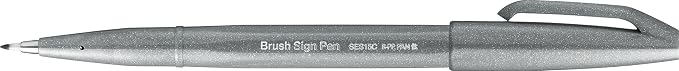 Pentel Fude Touch Sign Pen, Felt Pen Like Brush Stroke - Image 3