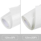 TORC White Glitter HTV Heat Transfer Vinyl Roll 12 inch x 20 ft Sparkly Iron on - Image 3