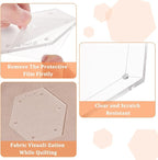 BENECREAT 5 Sizes Hexagon Quilting Template, Acrylic Intricate Sewing Machine - Image 4