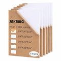 Translucent White Acrylic Sheet 8x12 Inch 6 Pack, Milky White Cast Acrylic by SAKRNIC