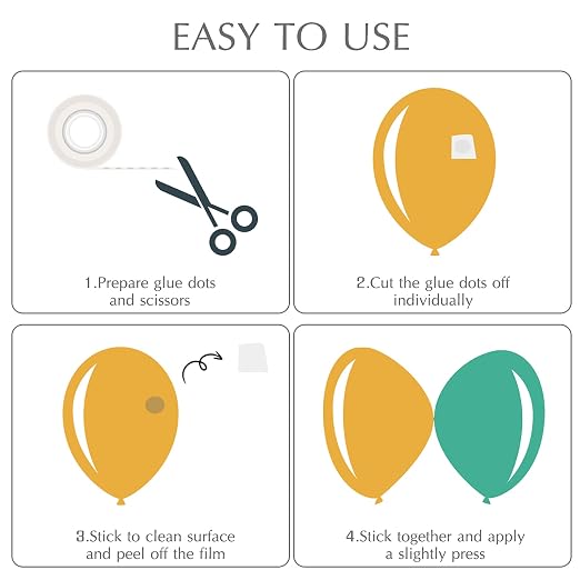 ALLFUN 1000 Pieces Clear Glue Points Dots Double Sided Adhesive Removable - Image 3