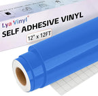 Lya Vinyl Glossy Blue Permanent Vinyl Roll by LyaVinyl