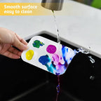 100PCS Paint Tray Palettes Plastic Paint Pallets Watercolor Palette Painting - Image 4