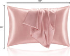 BEDELITE Satin Pillowcase for Hair and Skin, Super Soft and Cooling Similar to - Image 9