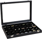 Wudygirl Jewelry Organizer 40 Grid Earring Holder Organizer by Wudygirl
