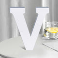 White Wooden Letters 8 Inch for Wall Decor, Large Unfinished Wood Letters for by SETNDTS