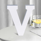 White Wooden Letters 8 Inch for Wall Decor, Large Unfinished Wood Letters for by SETNDTS