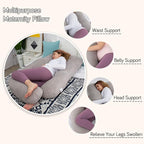 60 Inch Pregnancy Pillows for Sleeping, Extra Large U Shaped Body Pillow - Image 6