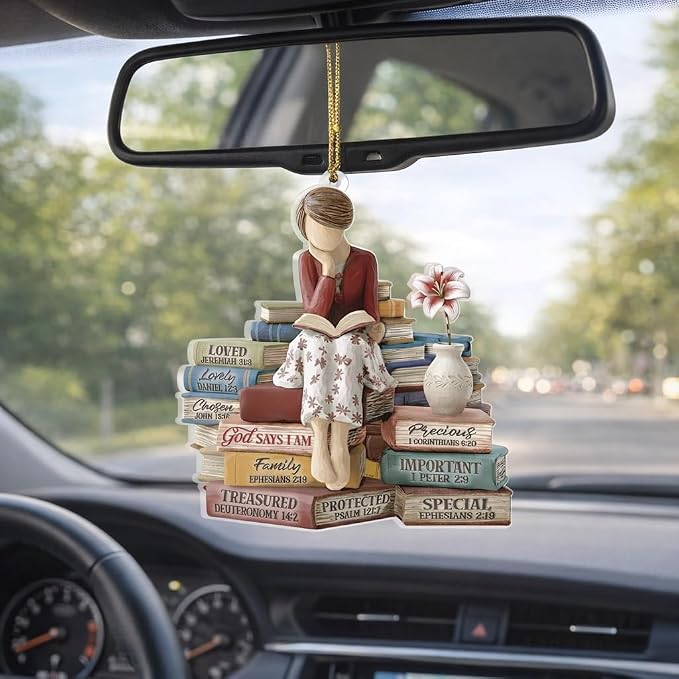 Christmas in July Decorations, God Says I Am Car Hanging Ornament - Image 2