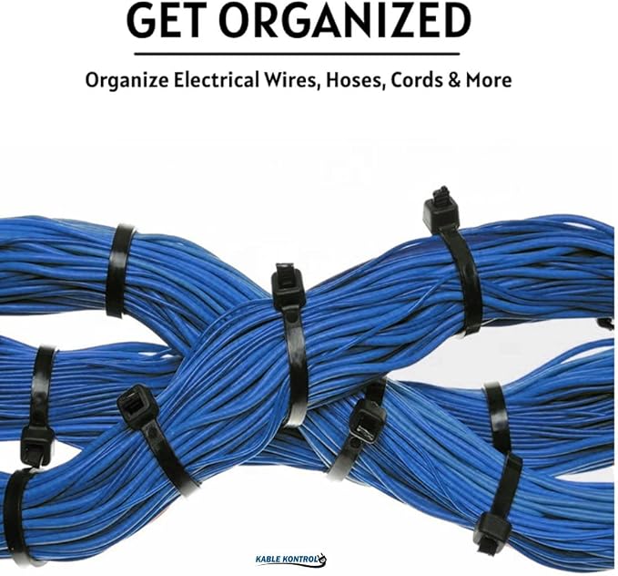 Kable Kontrol Cable Zip Ties 50 Pcs 18 Inch Black, 175 Lbs Tensile Strength - Image 6
