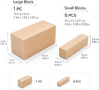 7 Pcs Basswood Blocks, Whittling Wood Carving Kit - Image 2
