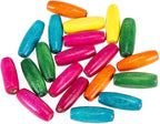 400Pcs Large Hole Wood Beads, BetterJonny Assorted Color Wooden Beads Hair - Image 7