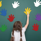 Ireer 48 Pcs Large Foam Hand Cutouts 6 Inch Assorted Color Handprint Die Cuts - Image 6