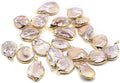 5 Pcs Natural Pearl Pendants Irregular Freshwater Pearl Pendant Charms by Zotoone