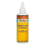 Fiebing's Leathercraft Cement - 4 oz Leather Glue Adhesive - Quick Drying by Fiebings