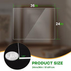VOISEN 2 Pack Plexiglass Sheets 1/8 Inch Thick, Display Cases, Sneeze Guard - Image 3