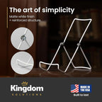 KINGDOM SOLUTIONS MADE IN USA 6-Pack Adjustable White Metal Easels - Image 6