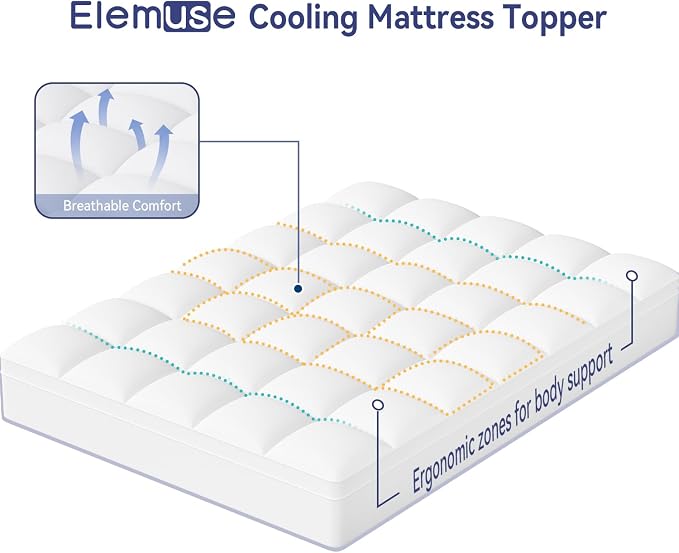 ELEMUSE RV King Mattress Topper - Image 5