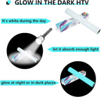 FUNKAKA Glow in The Dark Heat Transfer Vinyl Roll, Glow in The Dark HTV Vinyl - Image 2