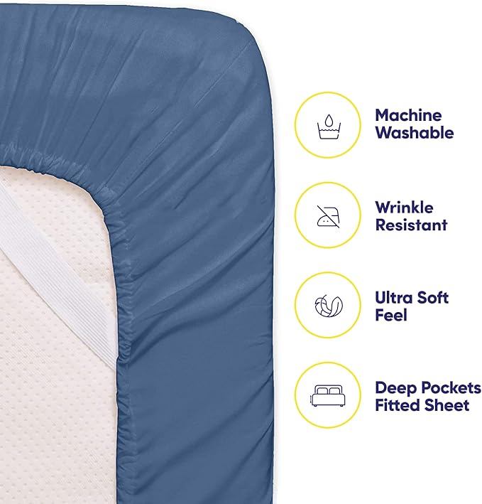 Queen Sheets Denim - Image 3