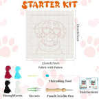 BEUNITONE Dog Punch Needle Kit for Beginners, Animals Starter Embroidery Kits - Image 2