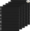 5 Sheets 10 Pages Postage Stamp Album Pages, 8 Pockets 7.7x 1.18in Stamp by UnclePaul