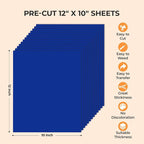 HTVRONT Royal Blue Heat Transfer Vinyl, 13 Pack | Royal Blue Iron on Vinyl - Image 2