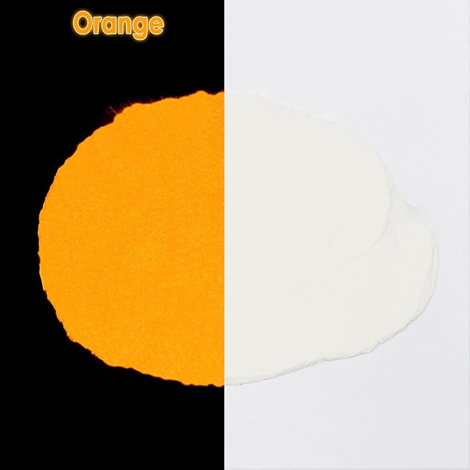 Matio Glow in The Dark Pigment Powder, 15g/0.5oz Orange Luminous Pigments | - Image 2