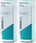 Cricut Joy Smart Permanent Vinyl, Aqua 2-Pack of 4ft Rolls, Matte Finish by Cricut