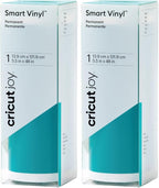 Cricut Joy Smart Permanent Vinyl, Aqua 2-Pack of 4ft Rolls, Matte Finish by Cricut