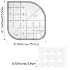 Curved Corner Cutter Quilting Ruler Acrylic Sewing Patchwork Ruler Quilting - Image 2