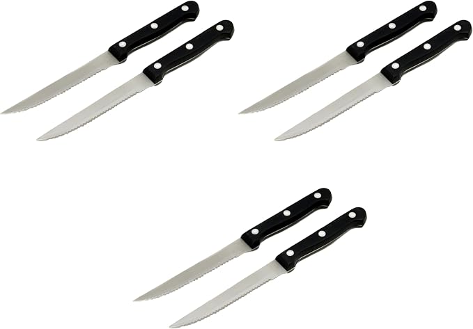 Chef Craft Select Steak Knife Set, 4.5 Inch Blade 8.25 Inches In Length 2 Piece by ChefCraft